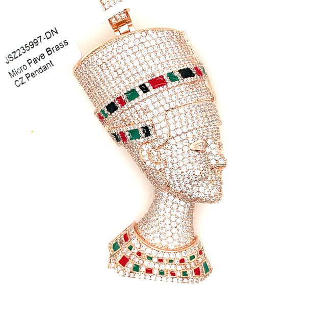 Cleopatra Brass Pendant