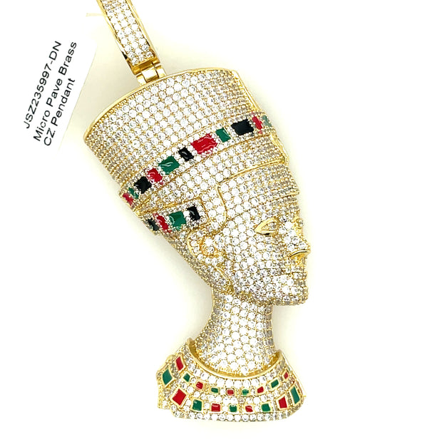 Cleopatra Brass Pendant