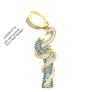 Hand with Snake Silver Pendant