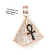 Pyramid with Unkh Brass Pendant