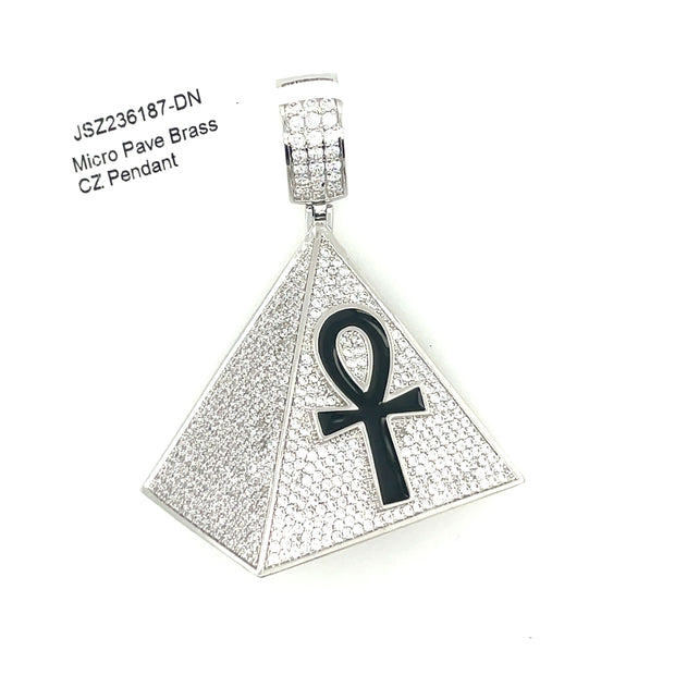 Pyramid with Unkh Brass Pendant