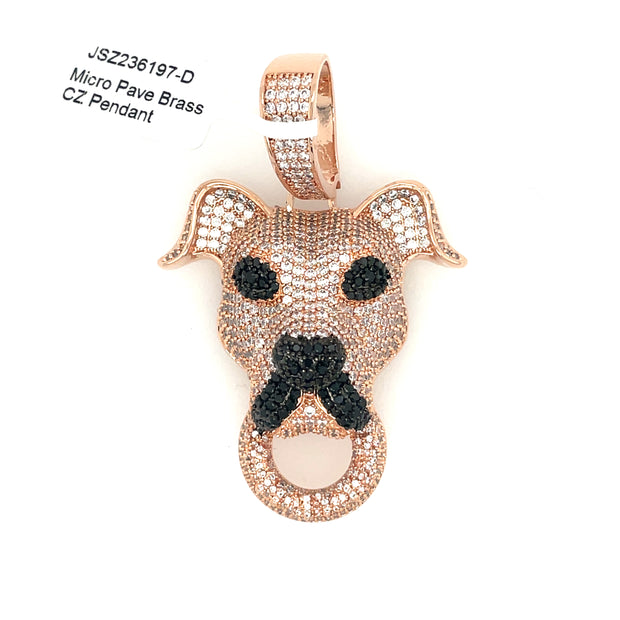 Dog Brass Pendant