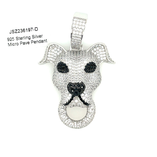 Dog Silver Pendant