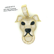 Dog Brass Pendant