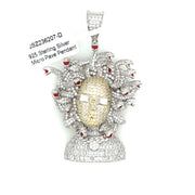 Medusa Silver Pendant