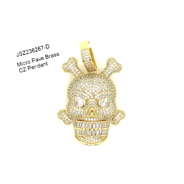 Skull Brass Pendant