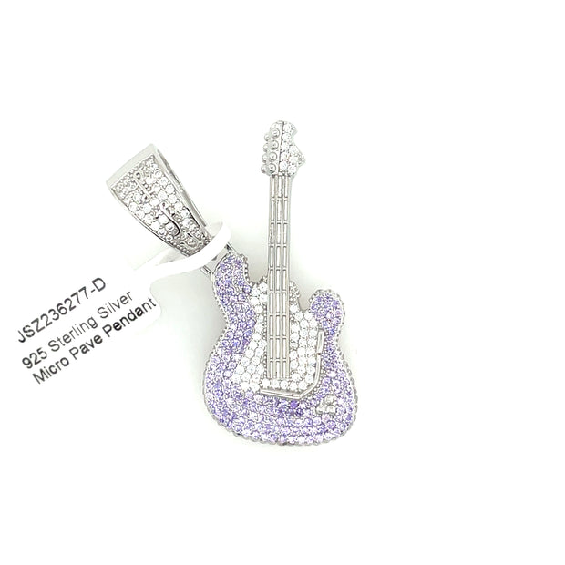 Guitar Silver Pendant
