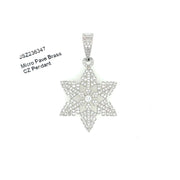 Snow Flake Brass Pendant