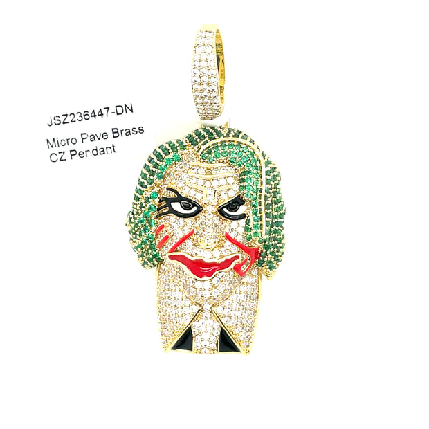 Joker Silver Pendant