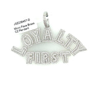 Loyalty First Brass Pendant