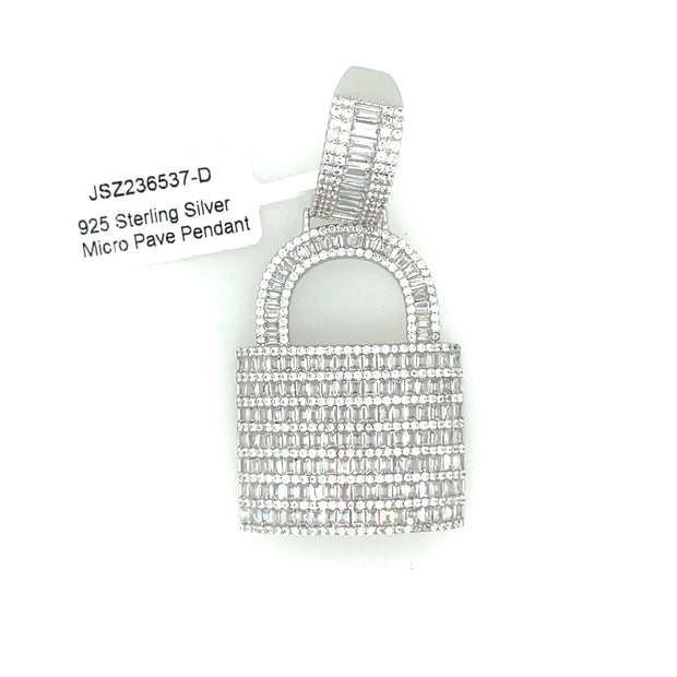 Lock Silver Pendant
