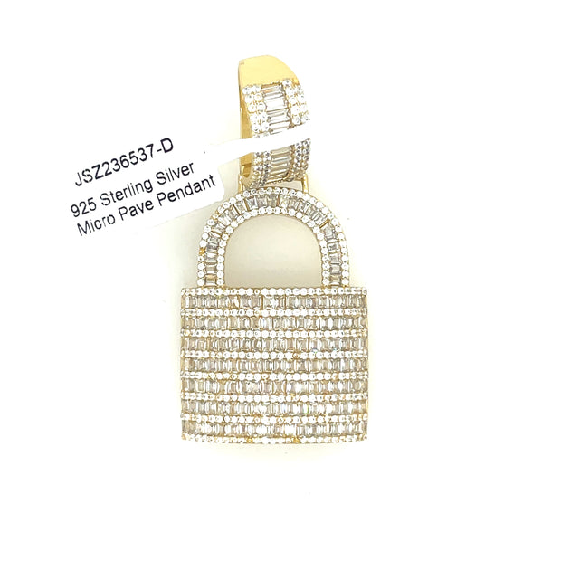 Lock Silver Pendant