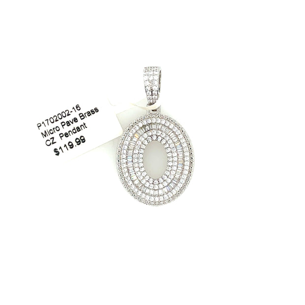 Oval Brass Pendant