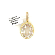 Oval Brass Pendant