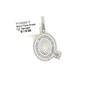 Initial Charm - Letter Q Brass Pendant