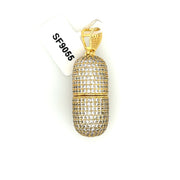 Pill Case Brass Pendant